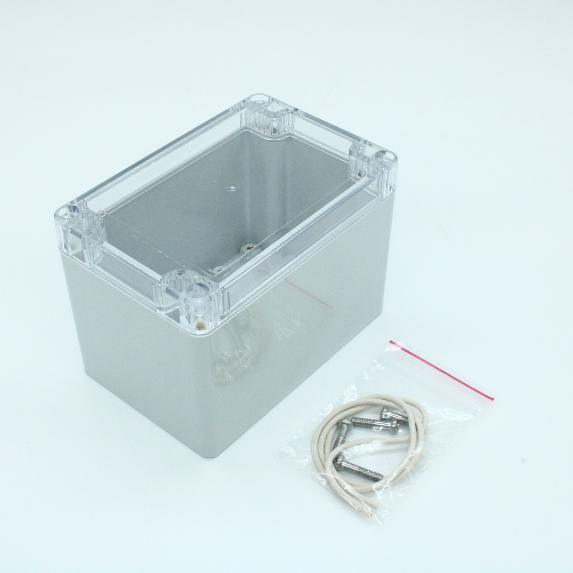 G2105C - Герметичный корпус из поликарбоната с прозрачной крышкой, IP65, светло-серый