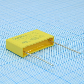 TS08S02S334KAB0G0R - Пленочный помехоподавляющий конденсатор X2  0.33uF, 275V, радиальные выводы с шагом 22.5mm, (26.5 x 7 x 16.5mm)