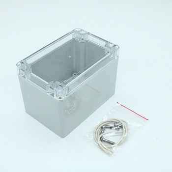 G2105C - Герметичный корпус из поликарбоната с прозрачной крышкой, IP65, светло-серый