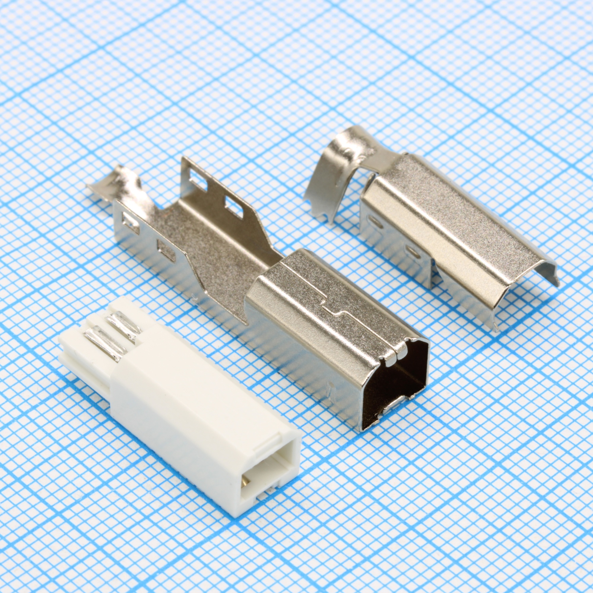 DS1108-WN0 - Вилка на кабель  USB 2.0 тип B