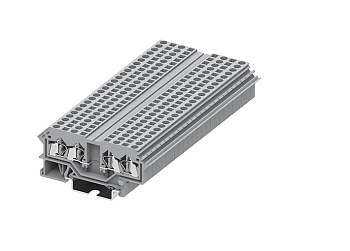 Проходная клемма 225903 - Проходная клемма, с разрывом с разрывом цепи TA2.5, 4 точки подключения, тип фиксации провода: пружинный, номинальное сечение: 2,5 мм кв., 24A, 800V, ширина: 12 мм, цвет: серый, тип монтажа: DIN