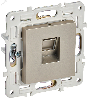 SKANDY Розетка компьютерная RJ45 кат.5E SK-K01Sh шампань IEK SK-K10-1-K37