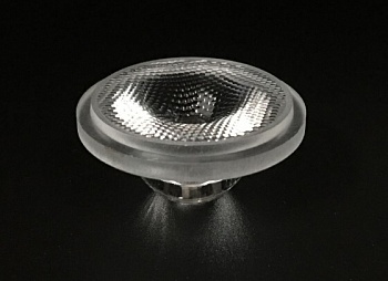 AYS35D40G - Линза для светодиода XML/5050, эфф=90%, ~40°,  D=35mm  H:16,35mm, PMMA