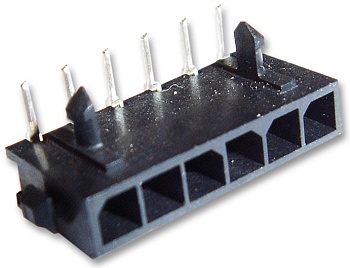 2-1445055-4 - Соединитель защищенный (4 стороны) 4 контакт(-ов) 3мм луженый угловой монтаж в отверстие коробка/лоток