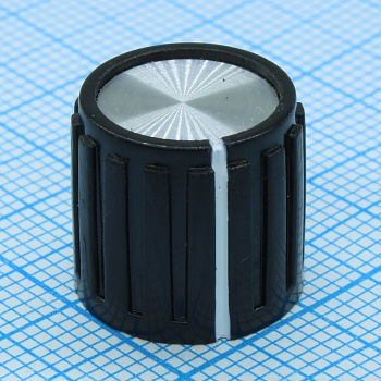 41010-2 - Ручка металл (пластиковая вставка), D14мм