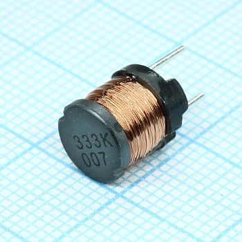 RCH895NP-333K - Силовая индуктивность 33mH ±10% 0.048A 64.2Om радиальная без магнитного экрана