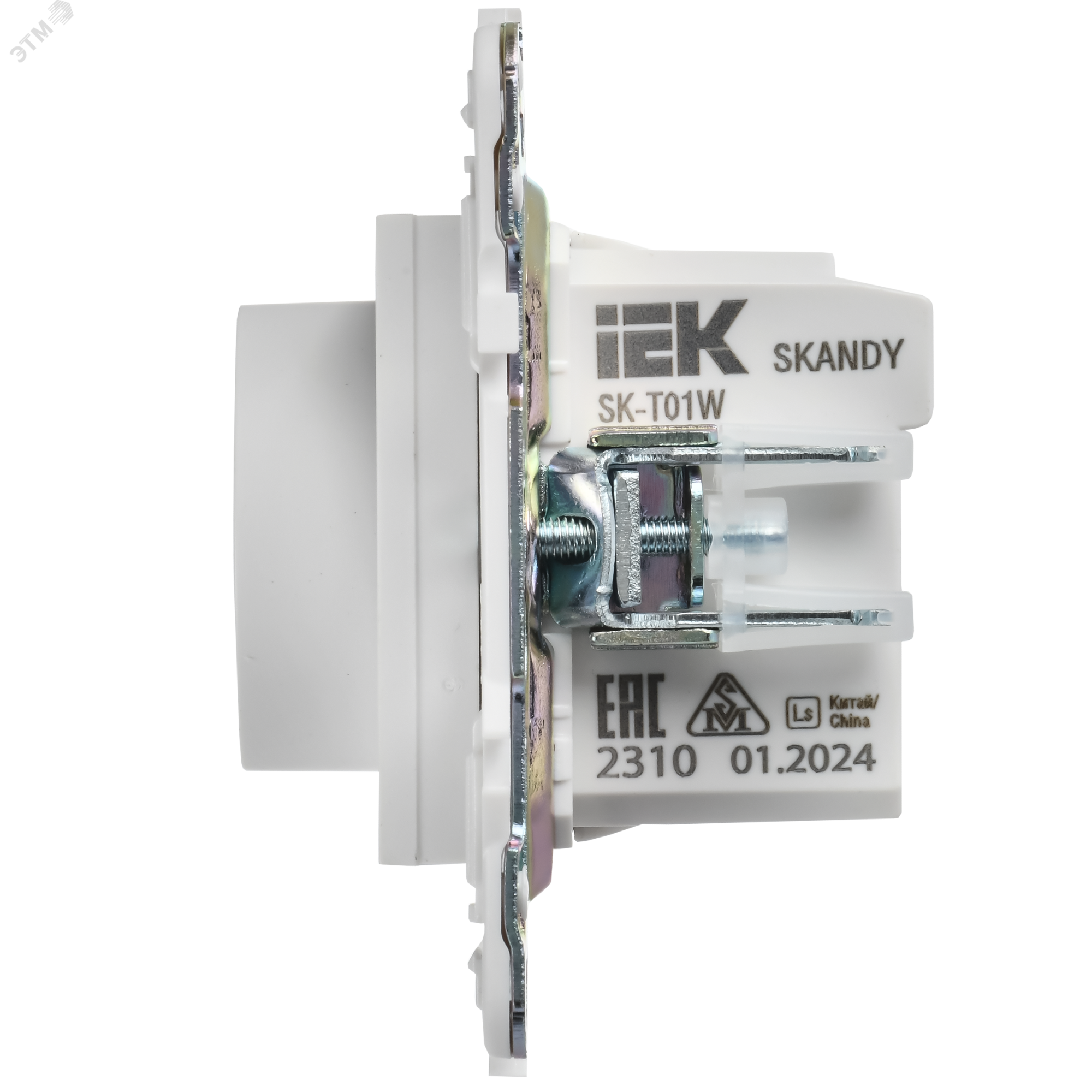 SKANDY Термостат электронный с индикацией SK-T01W арктический белый IEK SK-RT11-K01