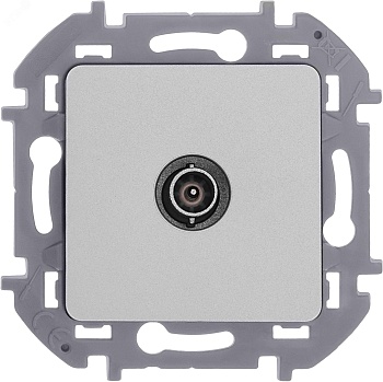 Розетка телевизионная проходная TV Inspiria 14дБ 5-862мГц механизм алюм. Leg 673862