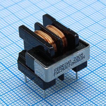 FWCMUU10H303N - EMI-фильтр выводной горизонт. 18.3*17.5*17мм (4 вывода 13*10мм, 2х секц.), 30000мкГн