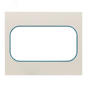 Стокгольм Рамка для розетки 2-местная белая с линией цвета синий PROxima EYM-G-302-30