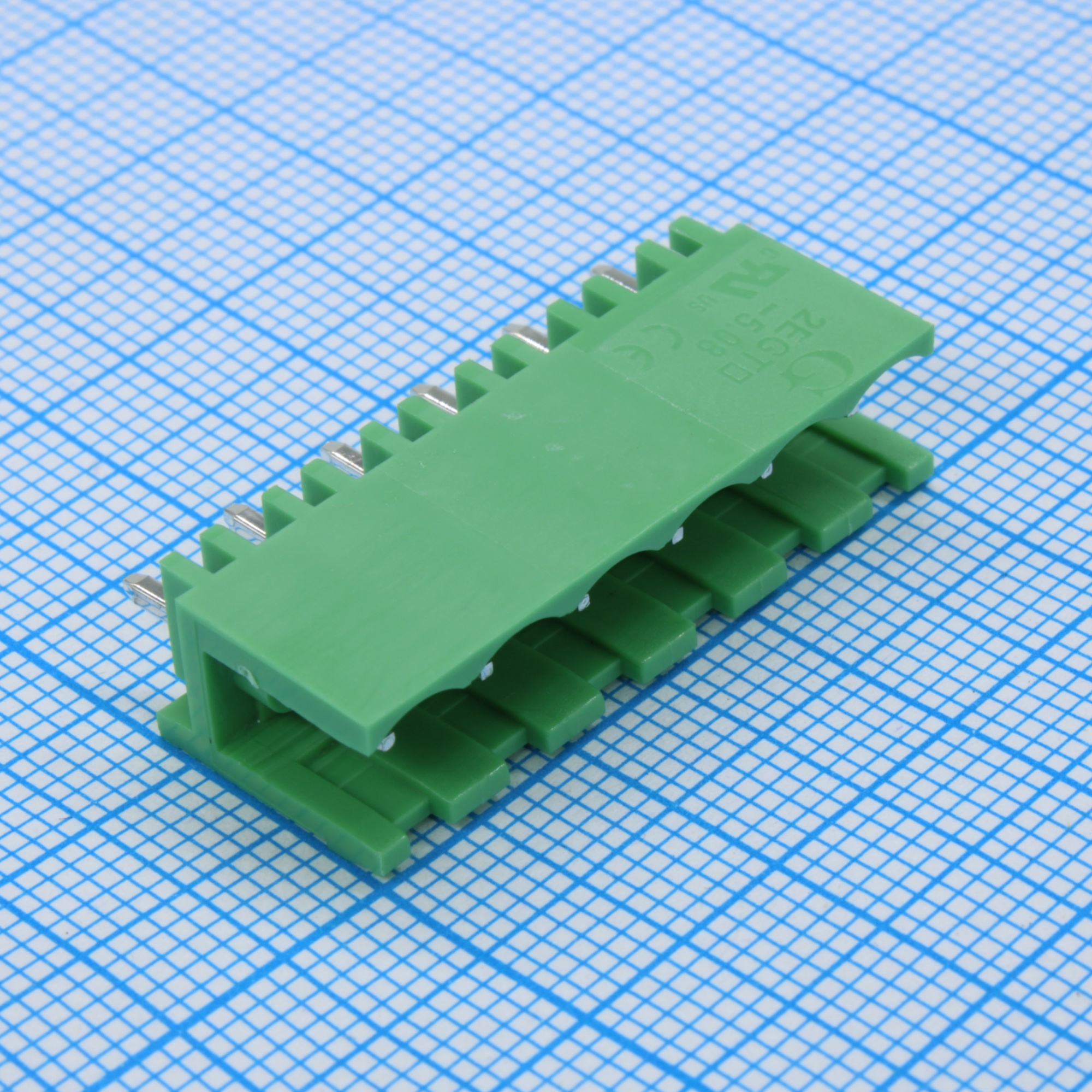 2EGTV-5.08-06P-14-00 - Разъемный клеммный блок на плату, 6 контактов. Серия 2EGTV-5.08