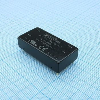 AM30EW-2405S-NZ - DC/DC, 30Вт, вход 9…36В, выход 5В/6А, изоляция 1600В DC, КПД 88%, максимальная емкостная нагрузка не более 10000мкФ, вход On/Off, 2x1", 50.8x25.4x11.8мм, -40…75°C, металл