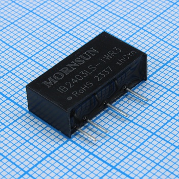 IB2403LS-1WR3 - Преобразователь DC/DC на печатную плату 1 Вт вход 22.8...25.2 В, выход 3.3 В/0.25 А