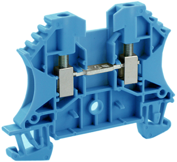 Проходная клемма UKJ-W2.5(BU) - Проходная клемма, тип фиксации провода: винтовой, номинальное сечение: 2,5 мм кв., 24A, 800V, ширина: 5,2 мм, цвет: синий, тип монтажа: DIN 35