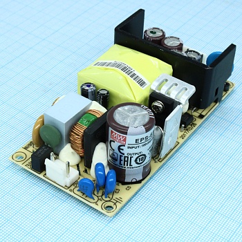 EPS-65-48 - AC-DC, 65Вт, вход 85…264V AC, 47…63Гц /120…370В DC, выход 48В/1.36A, рег. вых 43.2…52,8В, изоляция 3000В AC, открытая плата 101.6х50.8х29мм, -30…+70°С