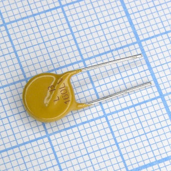 LB160LVF - Самовосстанавливающийся предохранитель PTC 0.16A(hold) 0.37A(trip) 265V 2A 15s 2.5Ohm, радиальные выводы, 9 X 12.5 X 3.8mm, россыпью