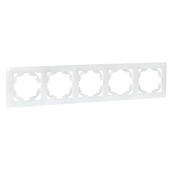 Валенсия Рамка 5-местная жемчуг EWM-G-305-50