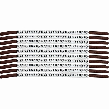 brd133928 - SCN-15-S клипсы  белые, 300шт/упак, для провода 3,8-4,6мм диаметра, легенда S