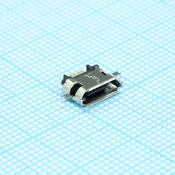 207E-BG00-R - Разъем Micro USB тип B  USB 2.0, розетка на плату, 5 выв.
