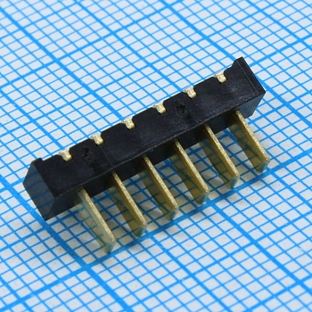 DS1149-07-6PRB8P - Держатель для Li-on батареи, 6 контактов, угловой, монтаж в отверстия