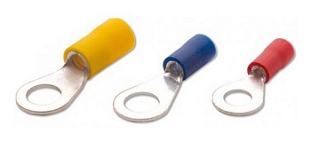 Наконечник кабельный elcYK-301KPVC - SAFAK Наконечник по DIN46237 кольцевой изолированный из лист. меди 0,5-1,5мм2 под винт М3, изол. ПВХ (красный) (200шт/упак)