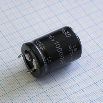 LG016M10K0BPF-2230 - С защёлкиваемыми выводами 16V  10000uF ±20%, стандартные, 2000часов, -40...+105°С