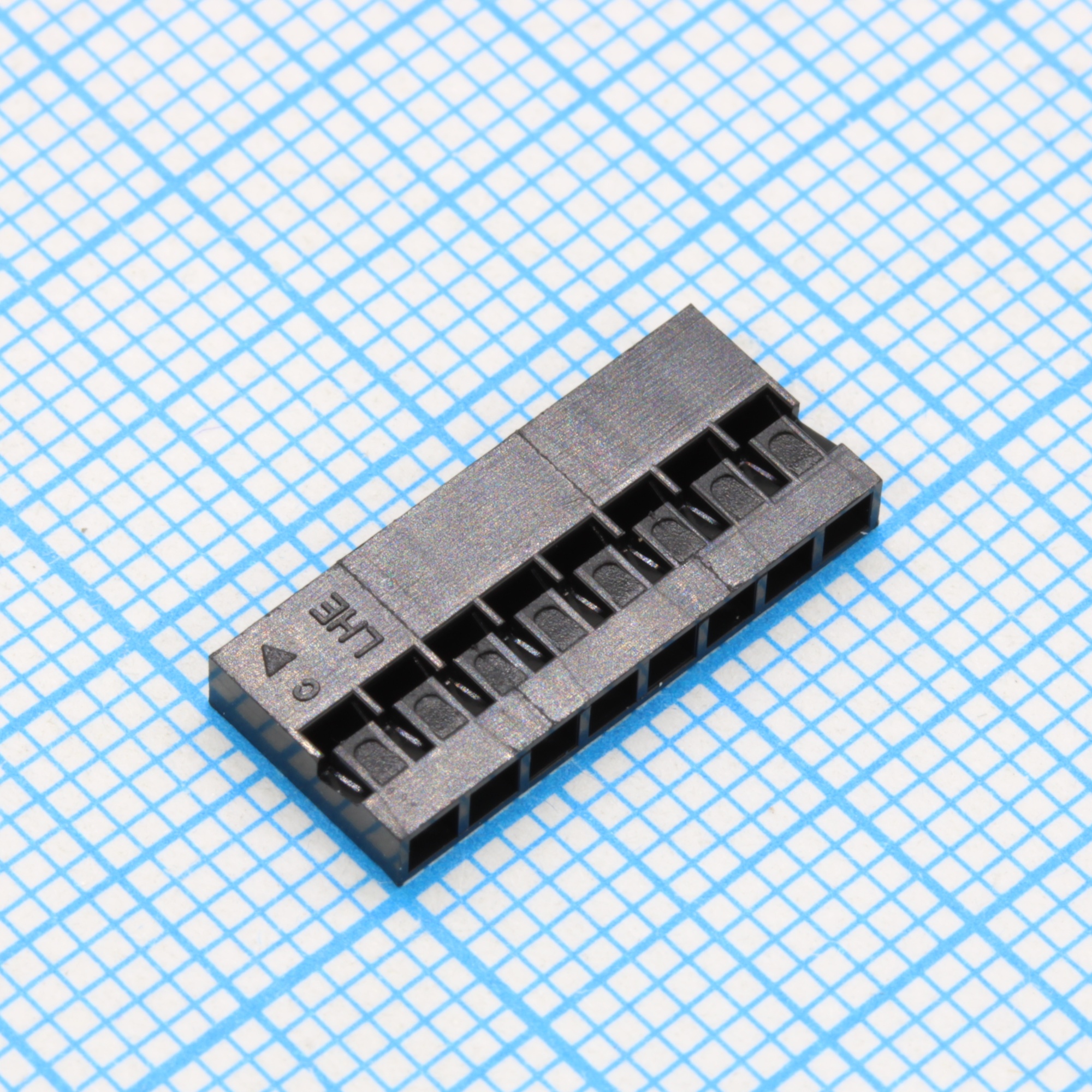 I-DS1071-01-SCB01X8 - Разъем розетка на кабель 1x8 контактов, шаг 2.54мм, 250В 3А. Требуются контакты T-DS1071-SC600