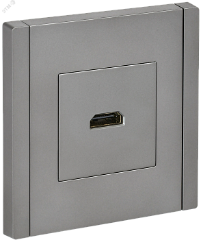 FORTE&PIANO Розетка HDMI FP540 сталь IEK FP-H10-K46