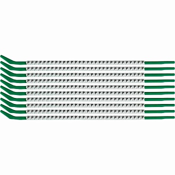 brd133175 - SCN-09-P клипсы  белые, 300шт/упак, для провода 2,5-3,0мм диаметра, легенда P