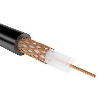 РК 75-2-11А - Кабель коаксиальный  радиочастотный со сплошной полиэтиленовой изоляцией и в полиэтиленовой оболочке, черный