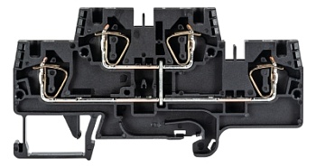 Клемма этажн. WKFN 4 E/VB/35 - Этажная клемма, тип фиксации провода: пружинный, номинальное сечение: 4 мм кв., 32A, 500V, ширина: 6 мм, цвет: черный, тип монтажа: DIN 35