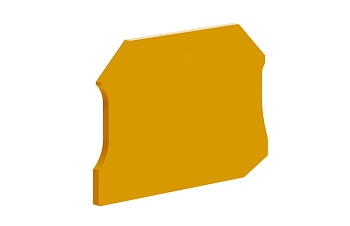 Торцевая крышка TU2.5-3-OG-EA - Торцевая крышка для клемм TU2,5-2…, цвет: оранжевый