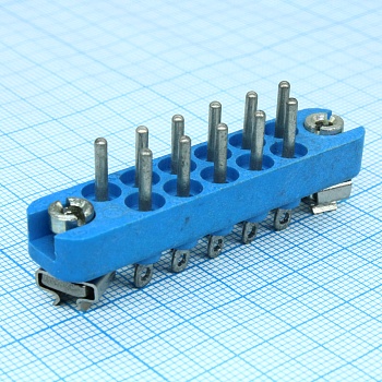 РП10-11 З-П-О вилка - Соединитель  низкочастотный, прямоугольный, внутреннего монтажа