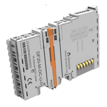 Модуль расш. мощности DF20-M-DC-U-0 - Модуль расширения мощности, входная мощность системы 18 - 36VDC, выходное напряжение 0VDC, входное напряжение 24VDC( ± 20%), тип монтажа: DIN35