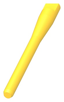 936054-1 - Заглушка для соединителей полая прямая полибутилентерефталатная желтая