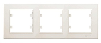 Рамка 3-м Karea горизонт. крем. 56010703