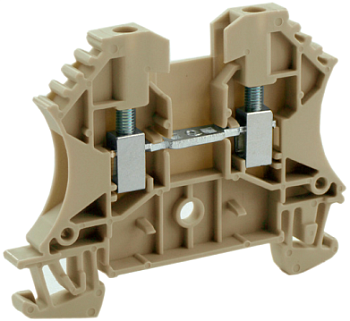 Проходная клемма UKJ-W2.5(BG) - Проходная клемма, тип фиксации провода: винтовой, номинальное сечение: 2,5 мм кв., 24A, 800V, ширина: 5,2 мм, цвет: бежевый, тип монтажа: DIN 35