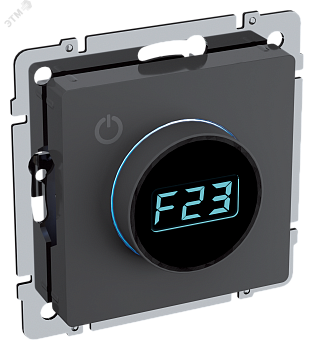 Термостат электронный с индикацией BRITE СП IP20 ТС10-1-БрГ графит BR-RT11-K53