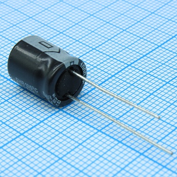 ENR221M25B - Конденсатор алюминиевый электролитический неполярный 220мкФ 25В ±20% (10 X 13мм) радиальный 5мм 245мА 1000час 105°С россыпь