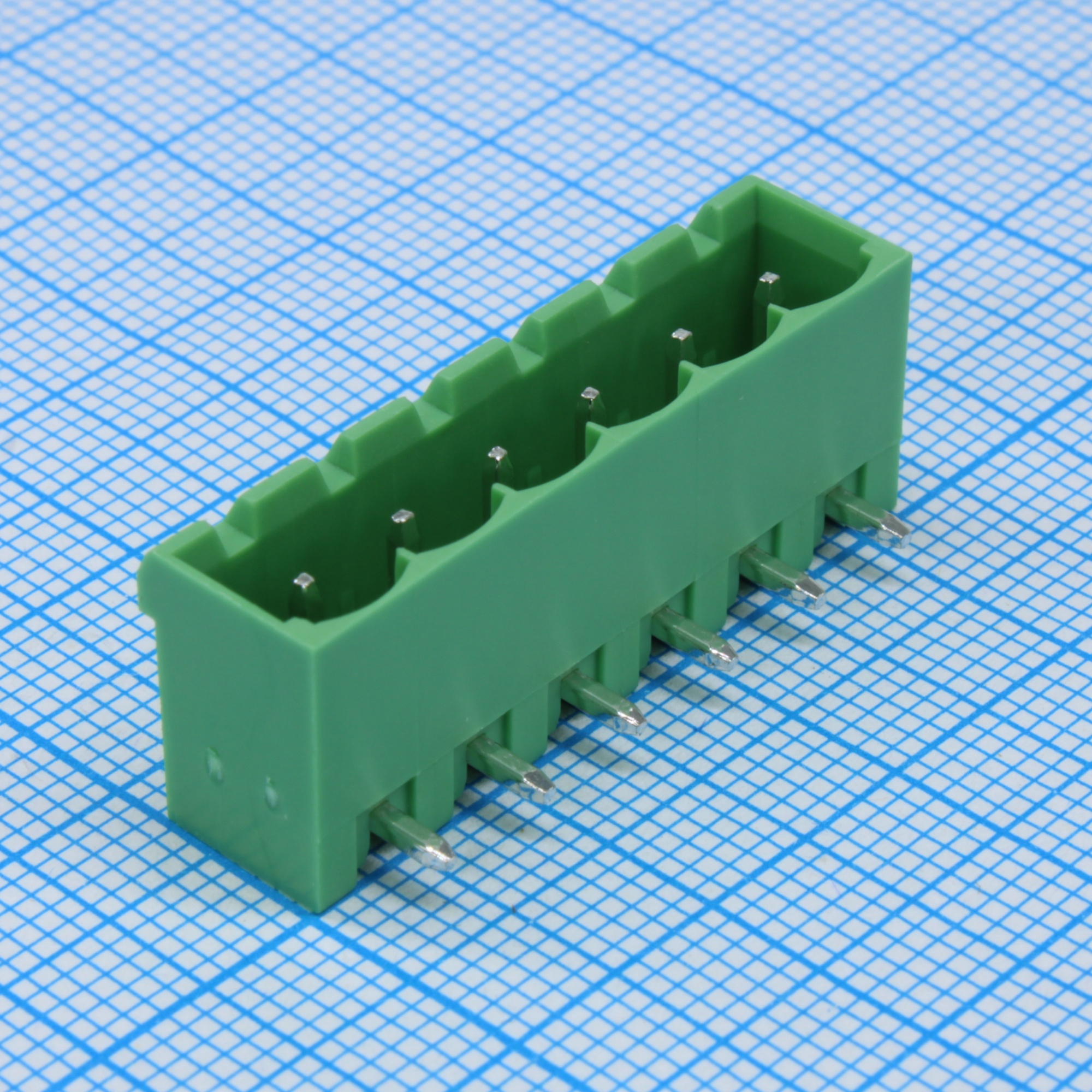 2EDGRC-5.0-06P-14-100A(H) - Разъемный клеммный блок на плату, 6 контактов. Серия 2EDGRC-5.0