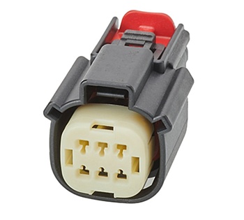 334720601 - Корпус разъема RCP 6 контактов шаг 3.5 мм зажим кабеля серия MX 150ї черный автомобильного применения пакет