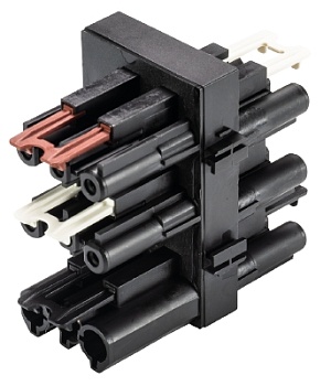 Разветвитель GST18I3VS2G1 V S - Функциональное распределительное устройство, 1 вход / 1 выход / 1 вход управления / 2 управляемых выхода, функция: последовательное включение/выключение, 3 полюса, серия gesis GST18i3, номинальное напряжение: 250V, номиналь