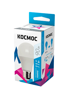 Лампа светодиодная A60 11Вт 4500К E27 220В КОСМОС LkecLED11wA60E2745