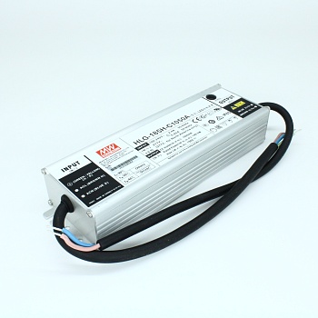 HLG-185H-C1050A - AC-DC, 200Вт, IP65, вход 90…305В AC, 47…63Гц/127…431В DC, ККМ, выход 95…190В/1050мА, рег. выход 525…1050мА, изоляция 3750В AC, в кожухе 228х68х39, -40…+70°С