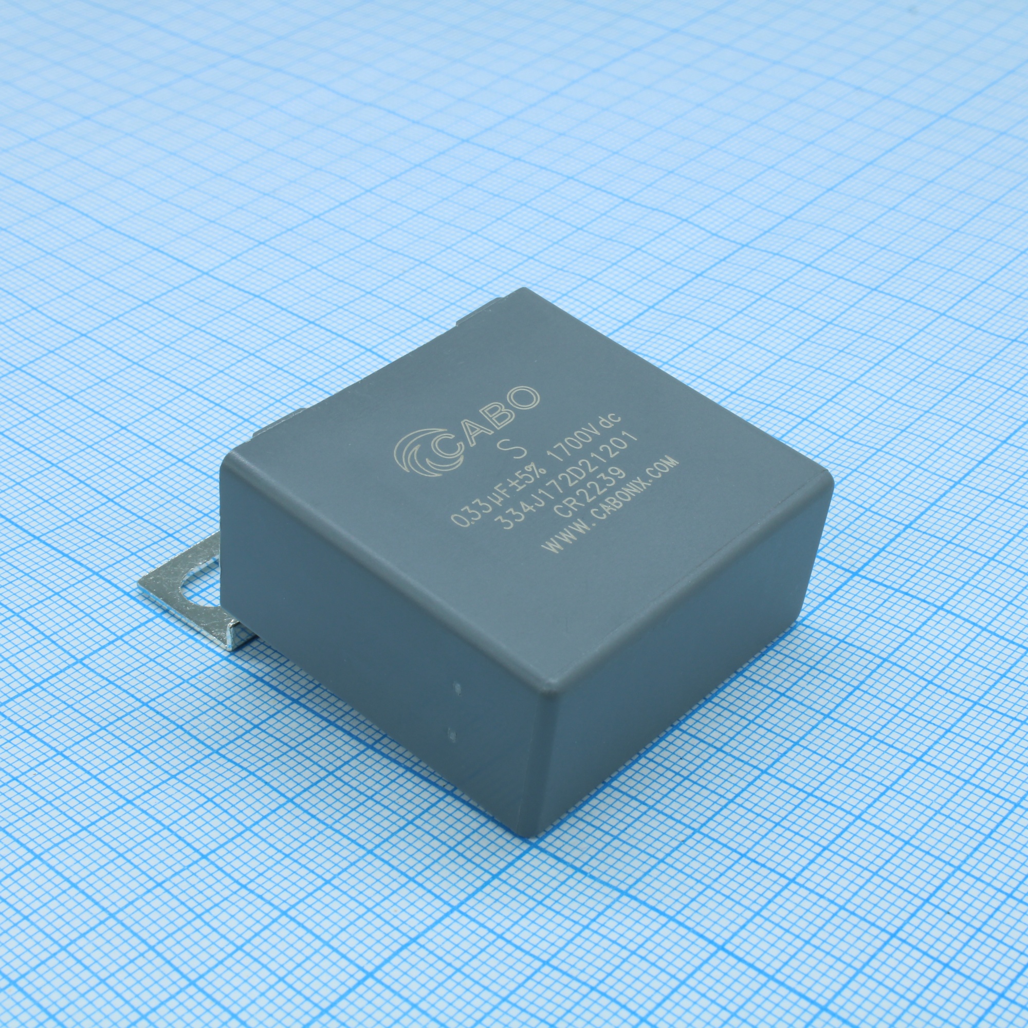 334J172D21201 - Конденсатор металлоплёночный полипропиленовый снабберный 0.33 мкФ ±5% 1700 В dc 20 А (42 X 20 X 40 мм) шаг выводов 25 мм 85°С