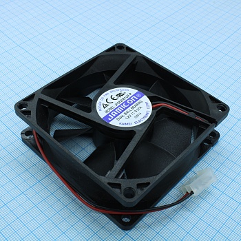 JF0825B1UR-R - Вентилятор 12В 80х80х25мм,  V 4000об/мин., 88.2м3/час, 40дБА, подшипник качения