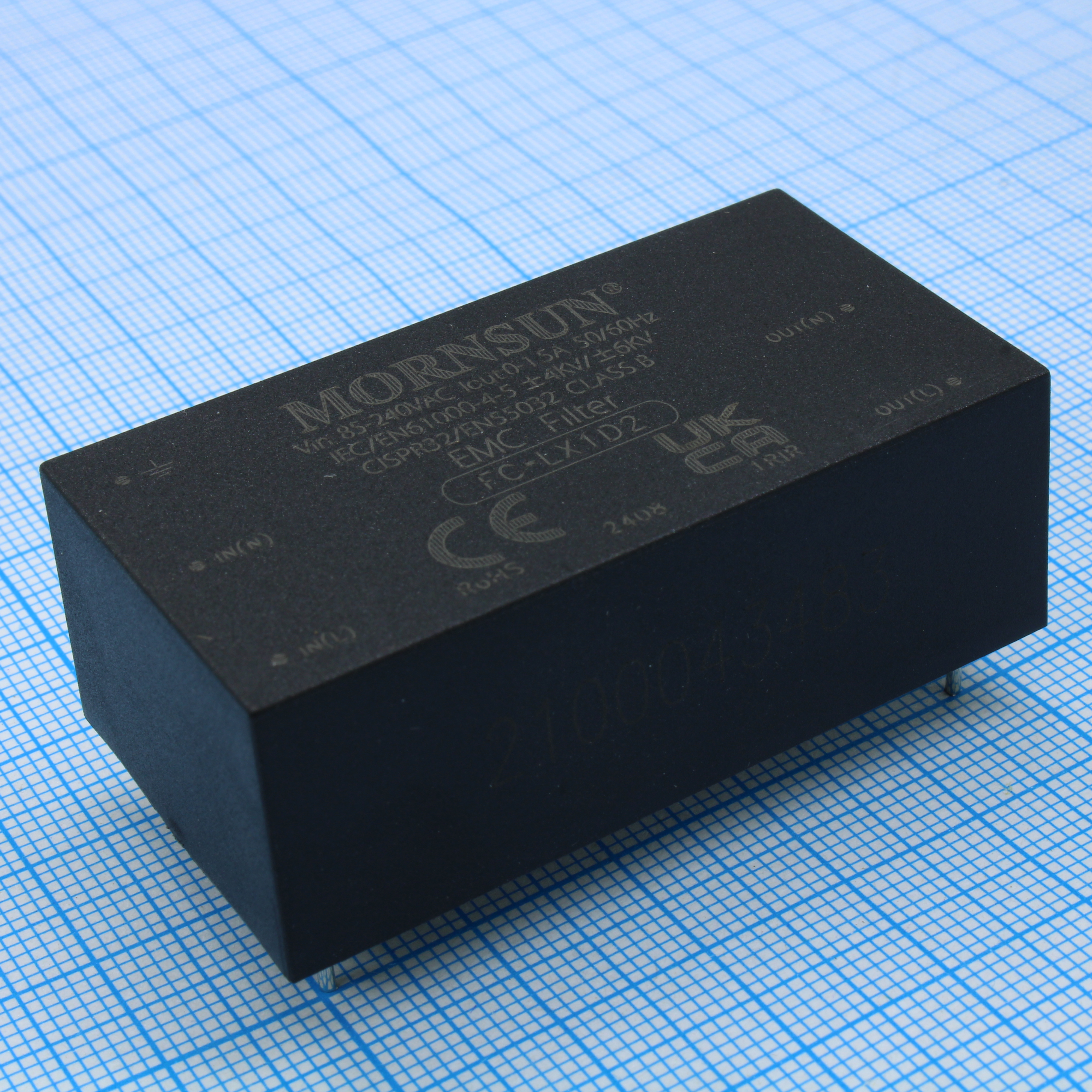 FC-LX1D2 - Однофазный сетевой фильтр 1.5A, в плату