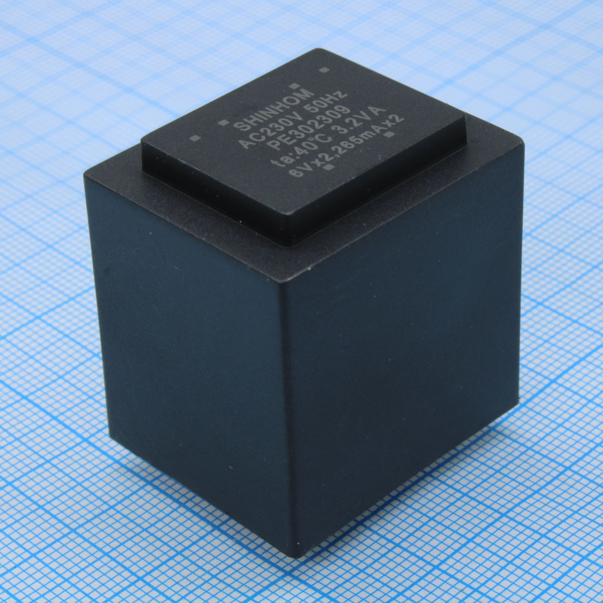 PE302309 - Трансформатор питания 3.2ВА 230В 2x6В 2x265мА ta 40°C (EI 30/23)34мм