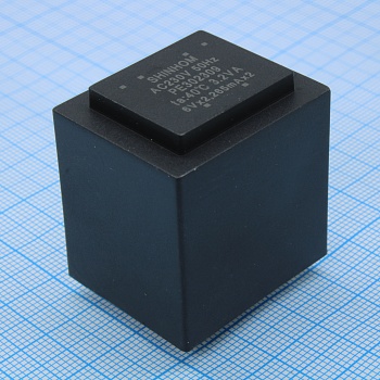 PE302309 - Трансформатор питания 3.2ВА 230В 2x6В 2x265мА ta 40°C (EI 30/23)34мм