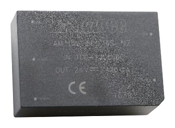 AM10W-80005S-NZ - DC/DC, 10Вт, вход 200…1500В, выход 5В/2А, изоляция 4000В AC, КПД 64%, максимальная емкостная нагрузка не более 6000мкФ, 3x2", 70x48x23.5мм, -40…70°C, пластик